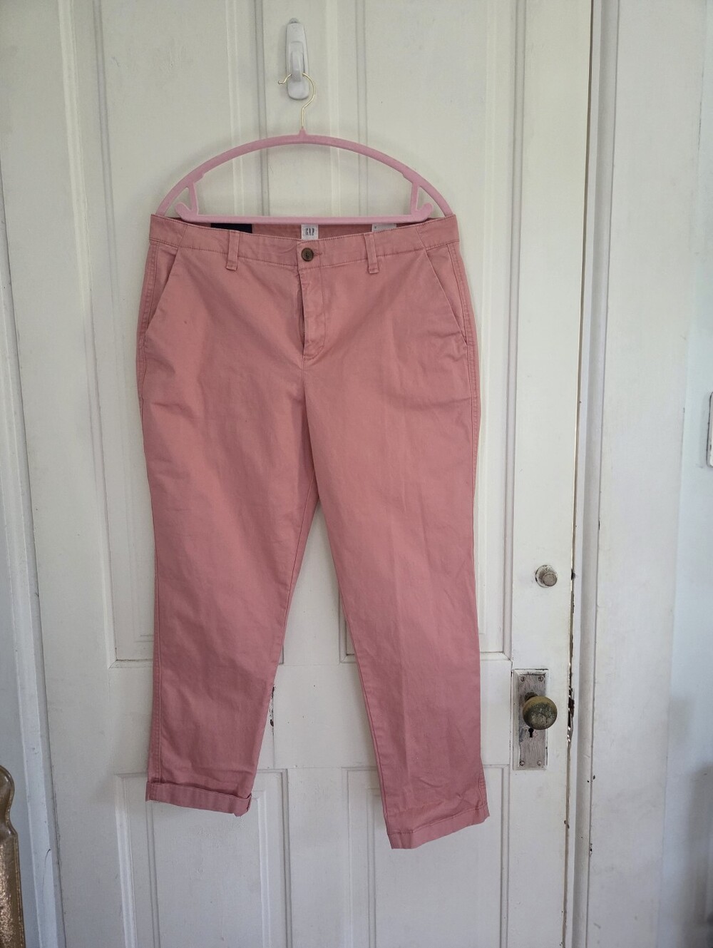 Gap Pink Girlfriend Khaki Pants
